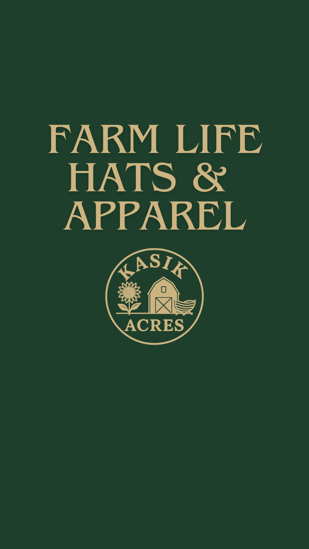 Farm Life Hats & Apparel