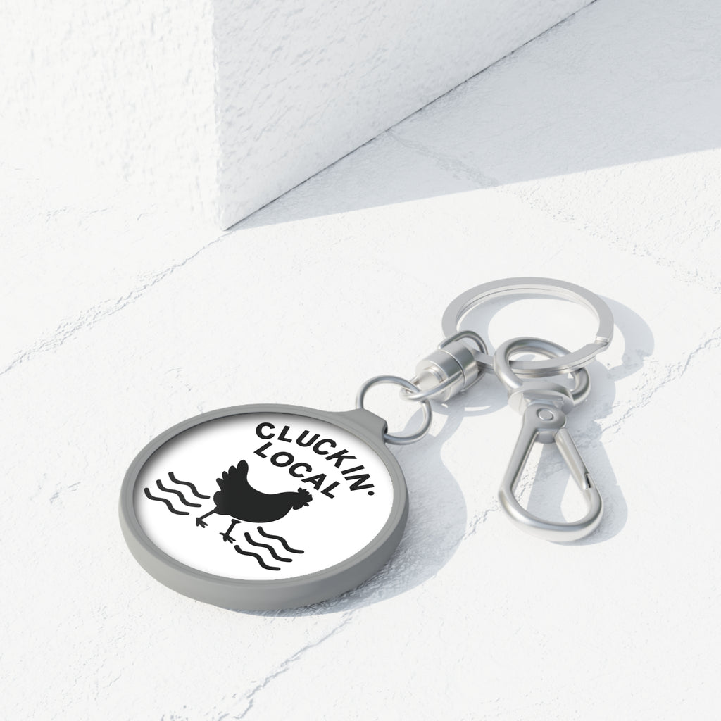 Cluckin Local Keychain Keyring