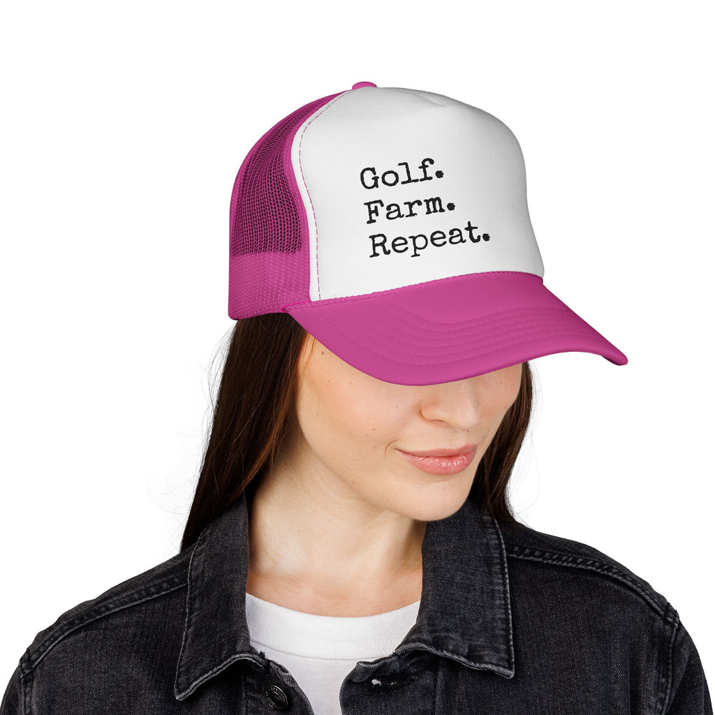 Golf. Farm. Repeat. Trucker Cap