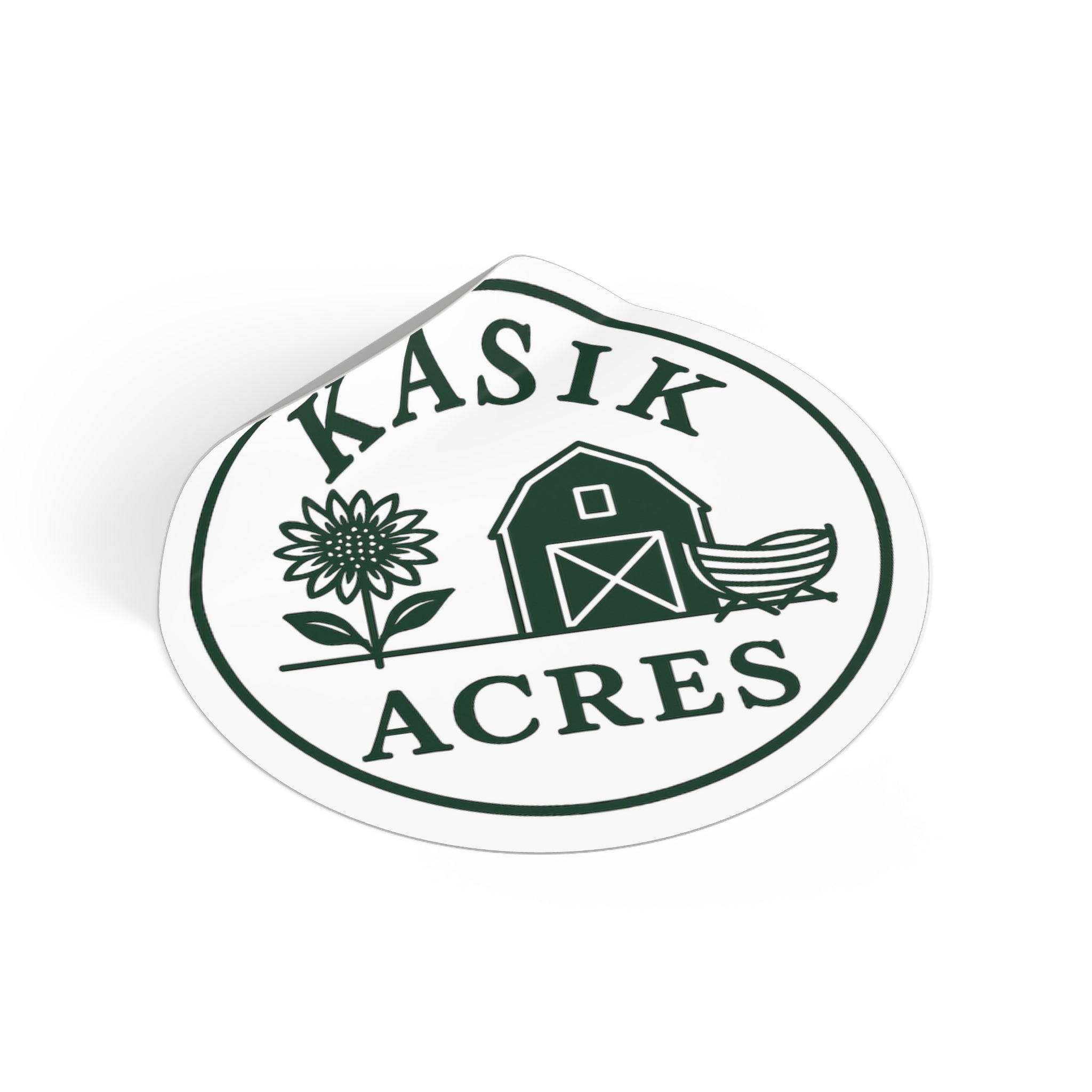 Vinyl Sticker, Kasik Acres Logo Wear
