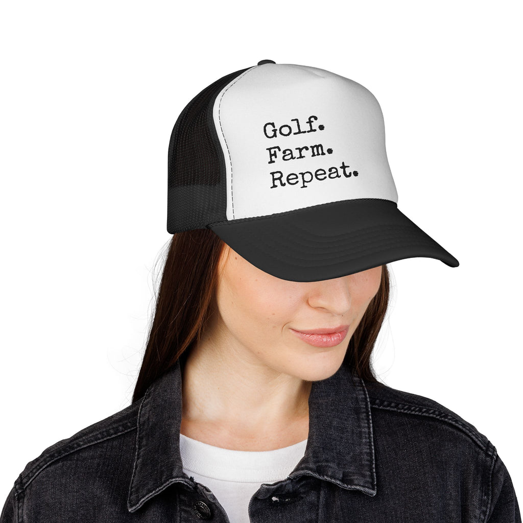 Golf. Farm. Repeat. Trucker Cap