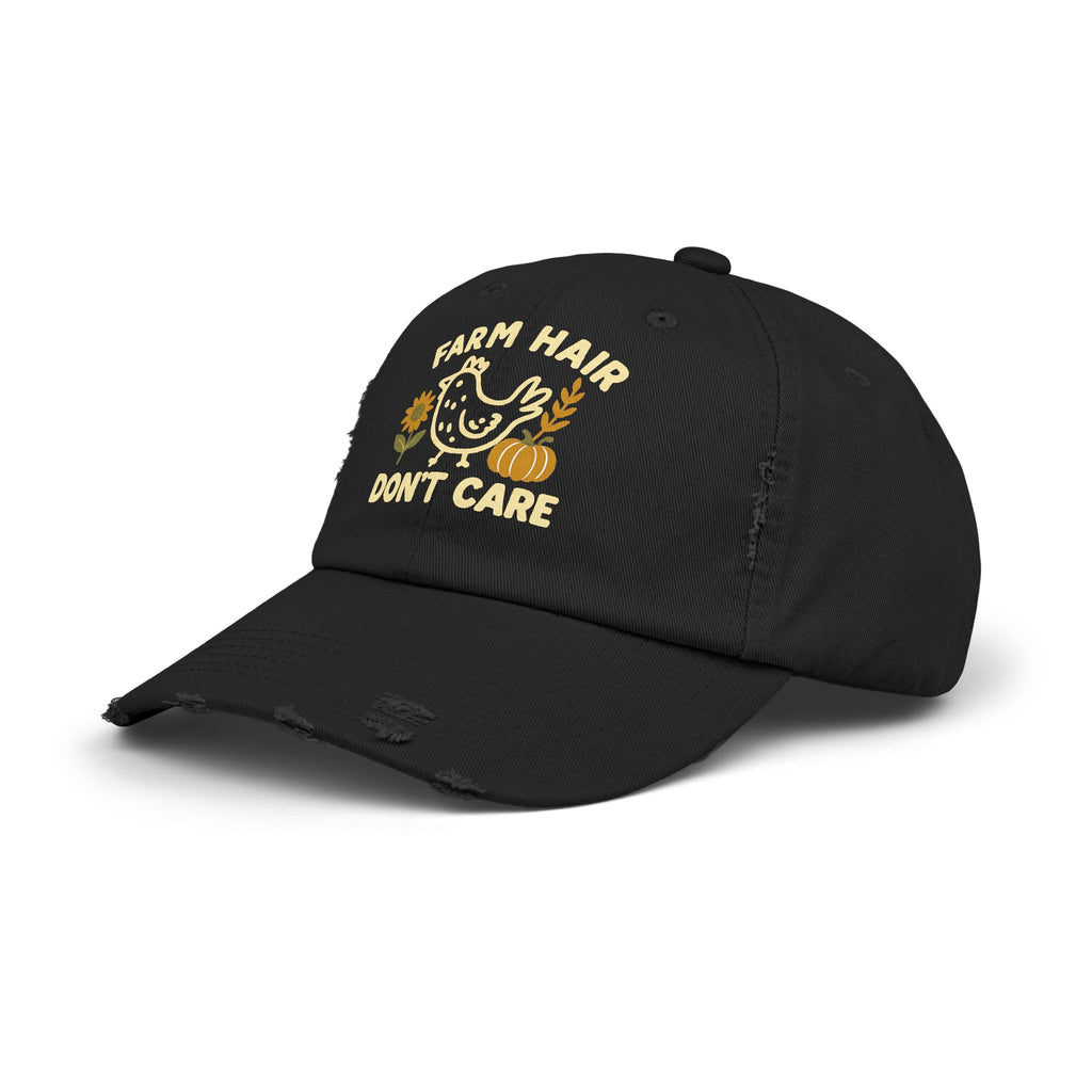 Farm Hair Don't Care Distressed Hat