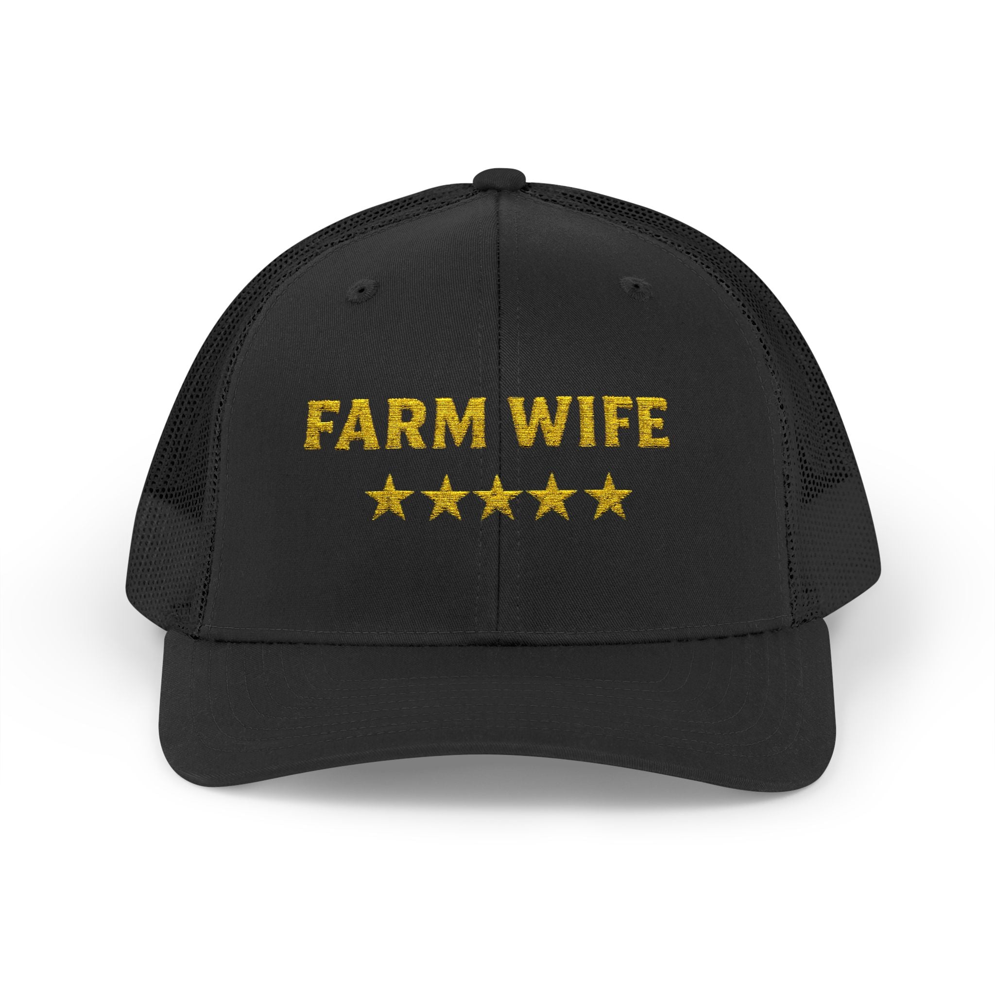 Farm Wife 5 Star Trucker Hat | Embroidered