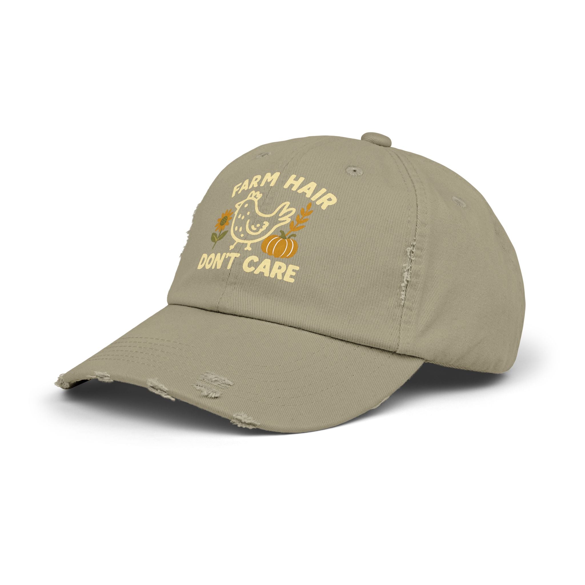 Farm Hair Don't Care Distressed Hat