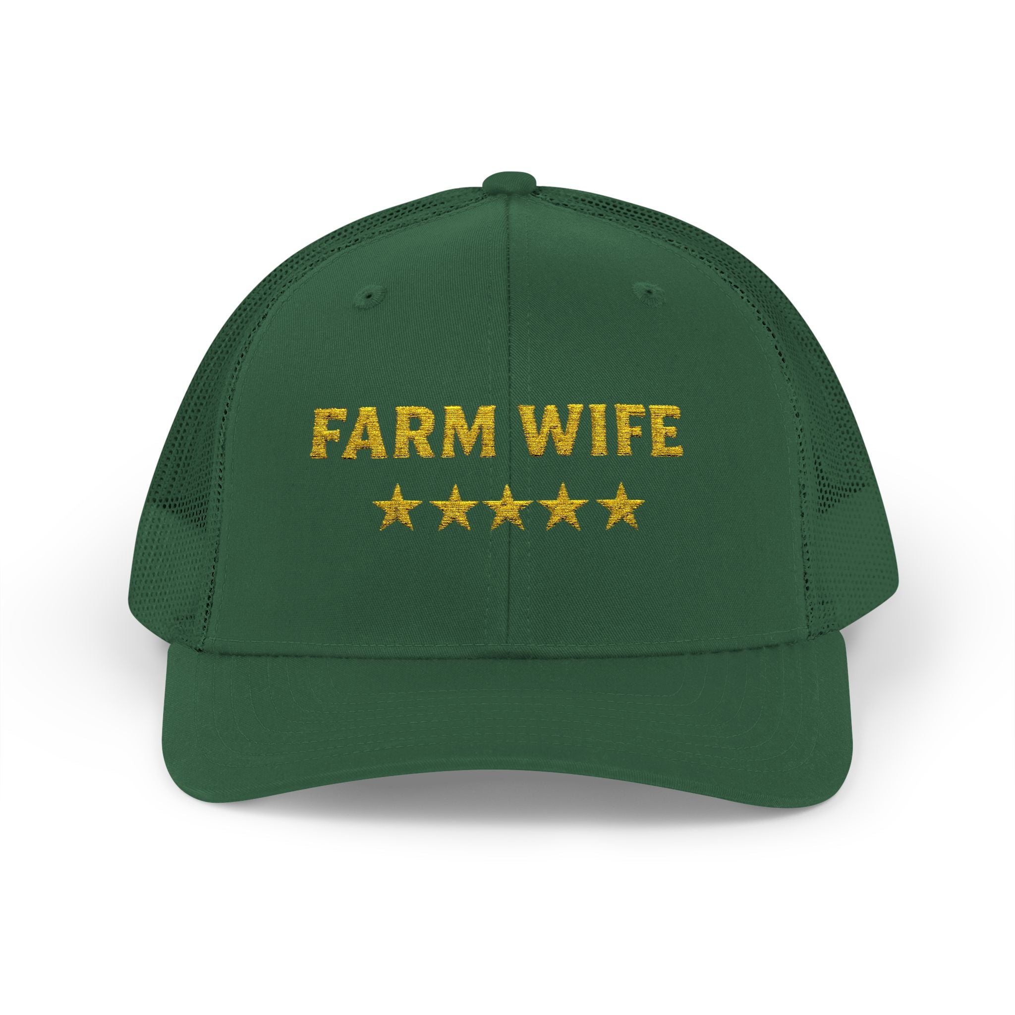 Farm Wife 5 Star Trucker Hat | Embroidered