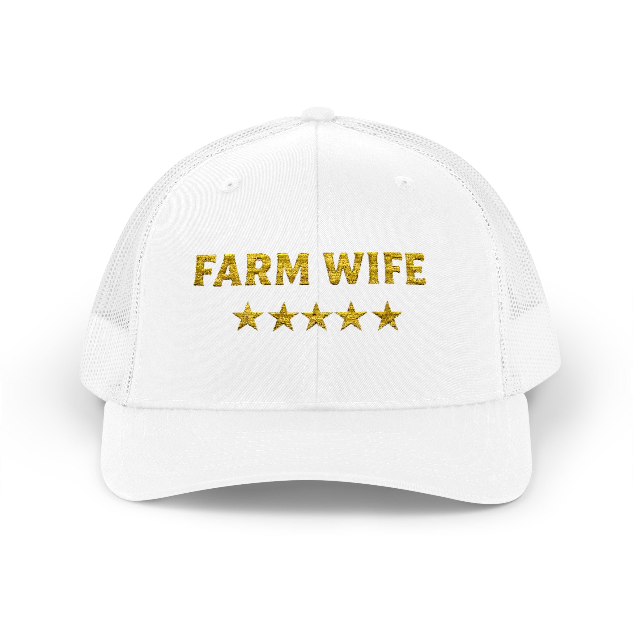 Farm Wife 5 Star Trucker Hat | Embroidered