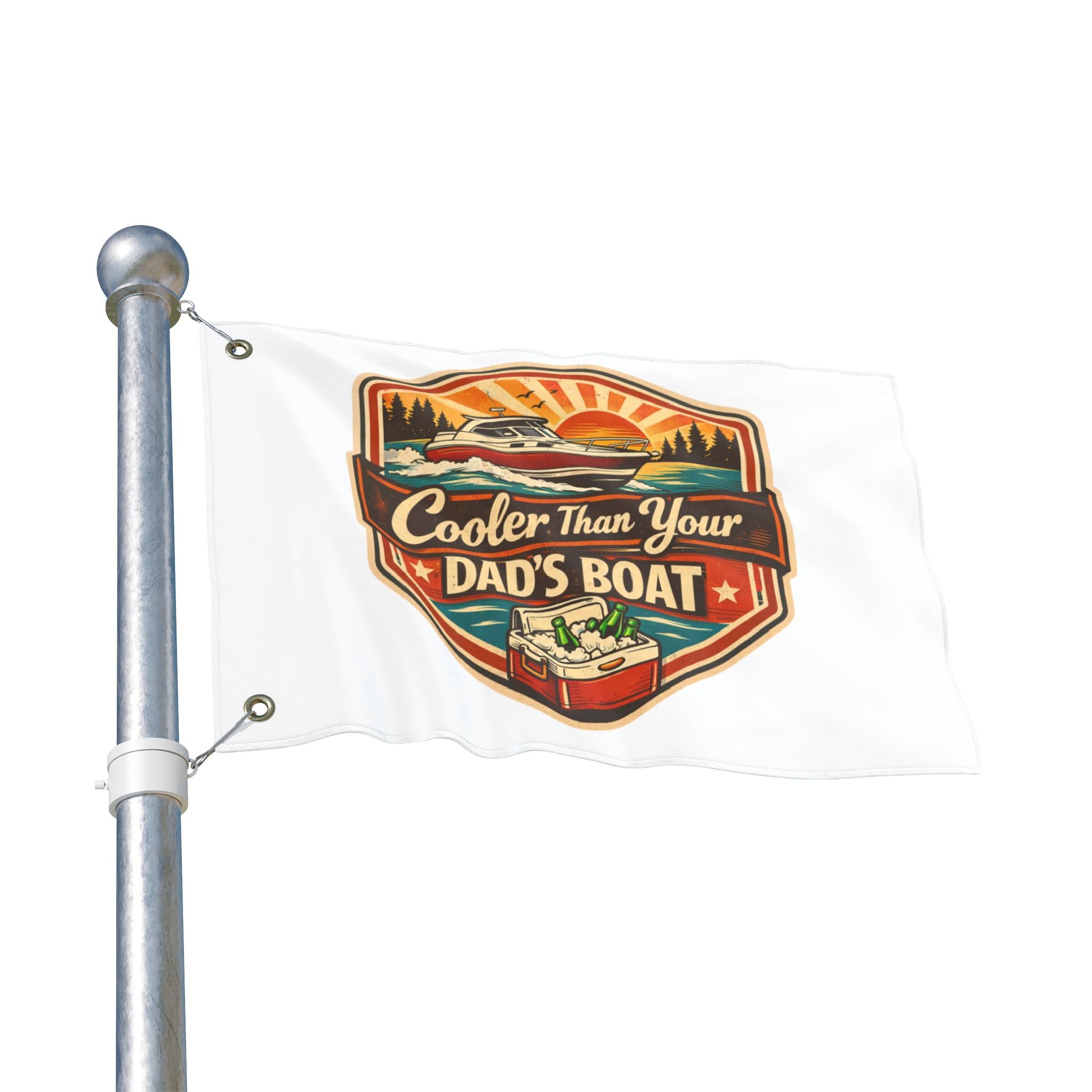 Cooler Than Your Dad's Boat Flag | Double-Sided Outdoor Flag