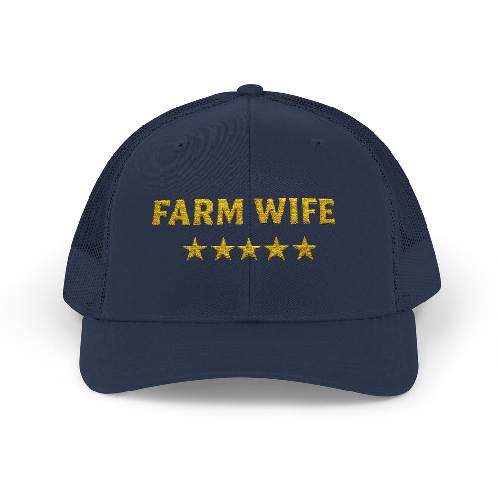Farm Wife 5 Star Trucker Hat | Embroidered
