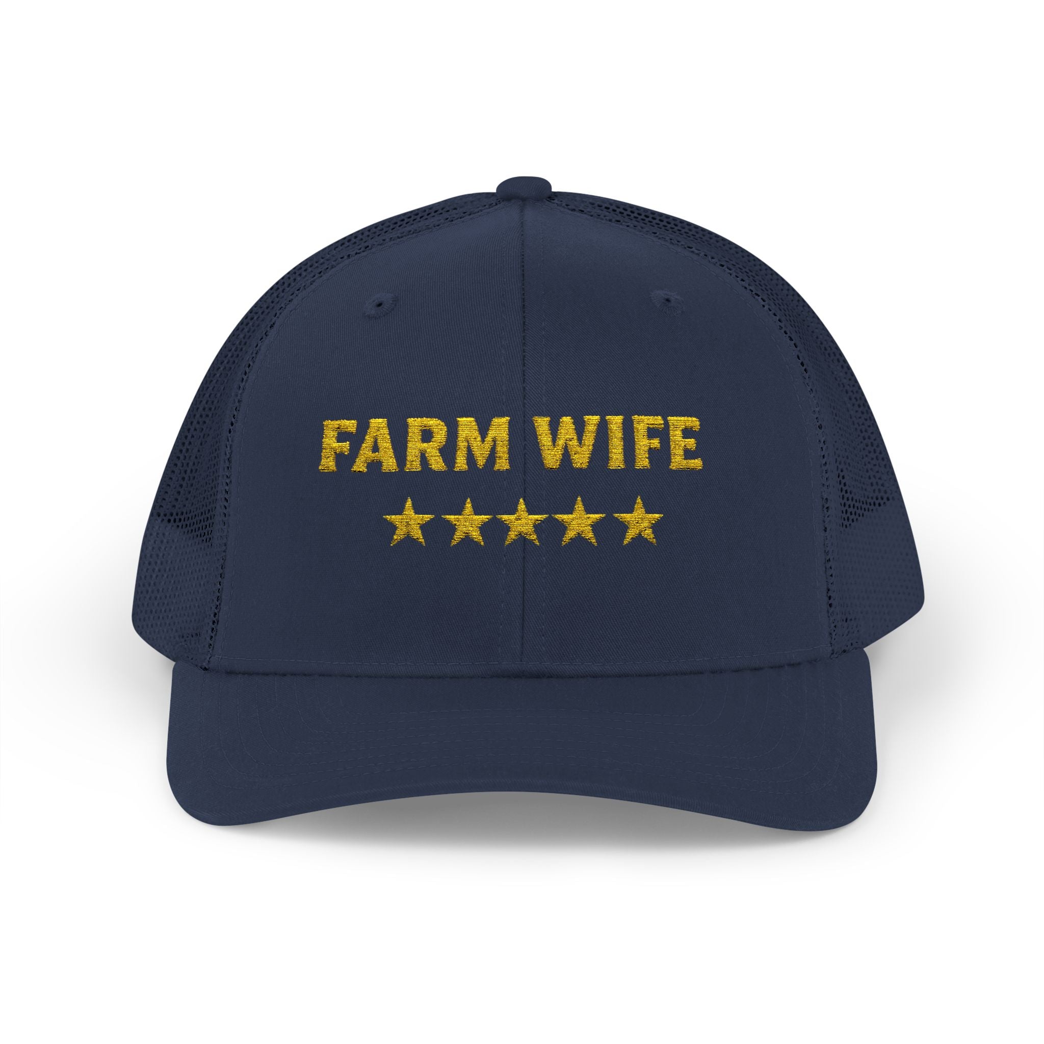 Farm Wife 5 Star Trucker Hat | Embroidered