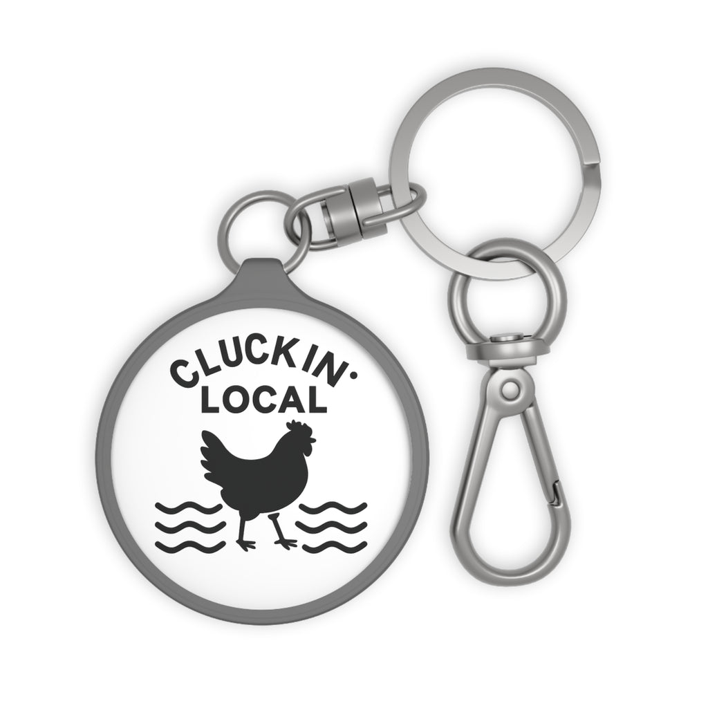Cluckin Local Keychain Keyring
